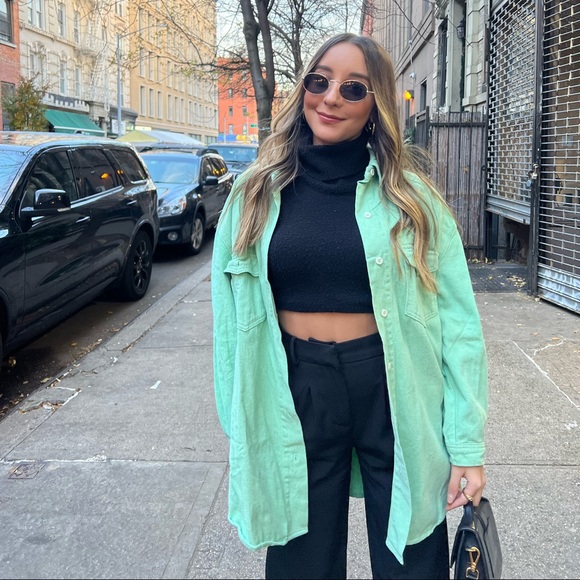 Light Green Button Down from Princess Polly - worn once - Picture 3 of 6